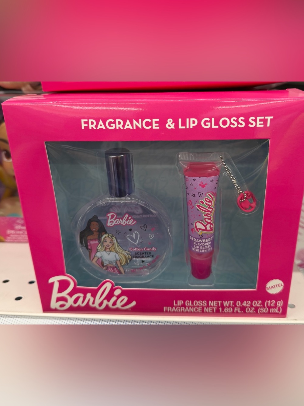 Barbie Pink Fragrance & Strawberry Lip Gloss Gift Set